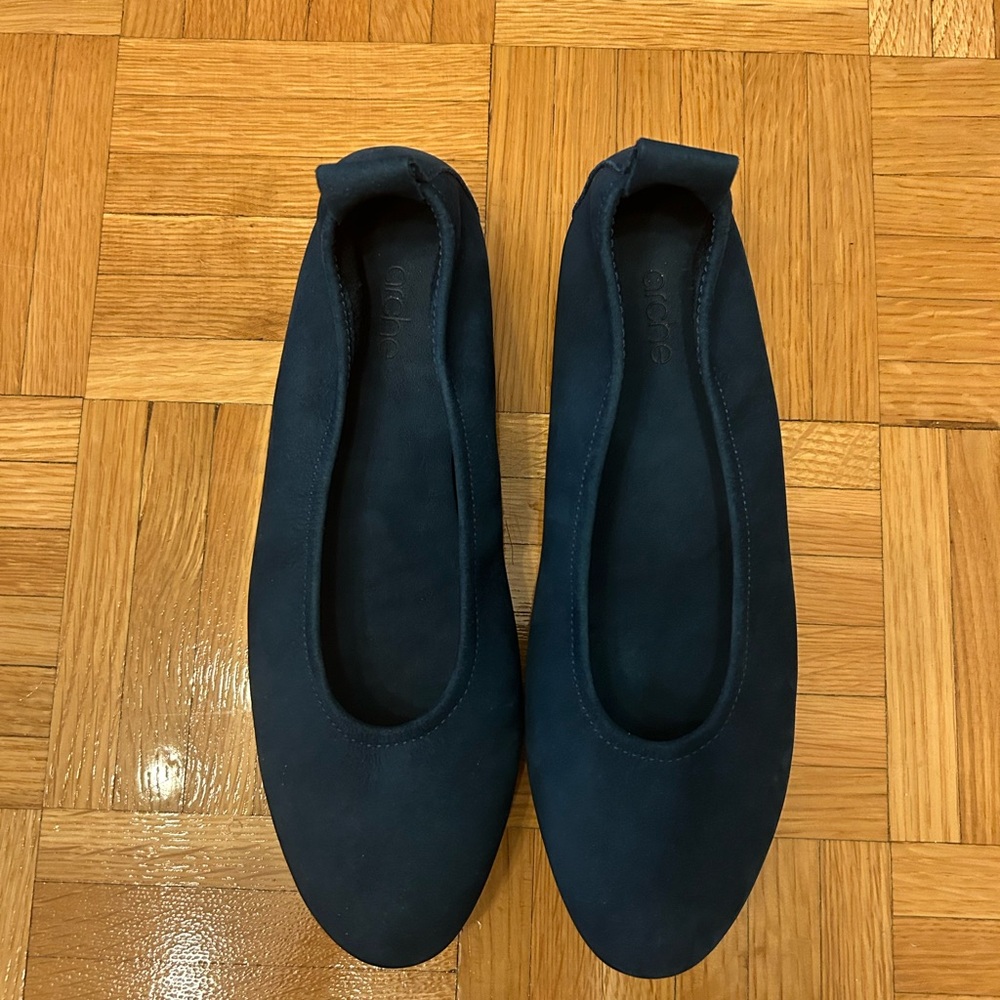 NEW Arche Laius Blue Leather Suede Flats